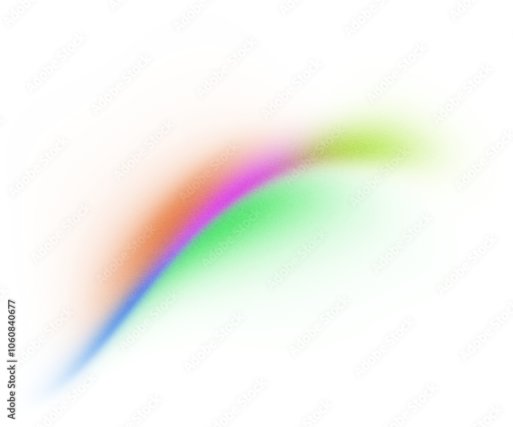 Poster Glowing abstract gradient wave blur shape transparent background