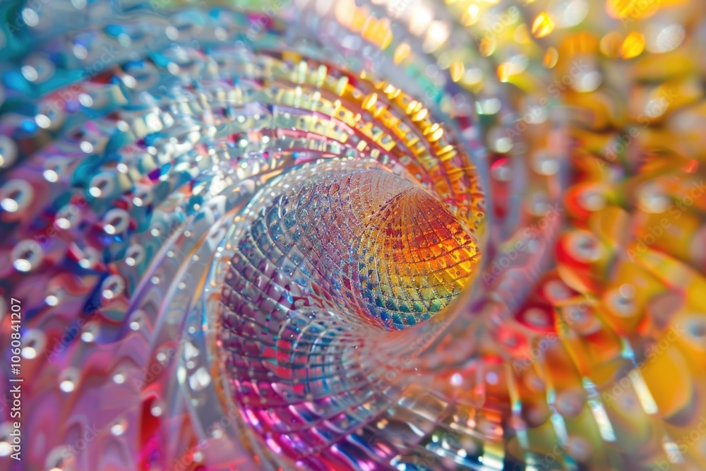 Poster a detailed look at a vibrant and eye-catching object, perfect for use in designs where visual intere