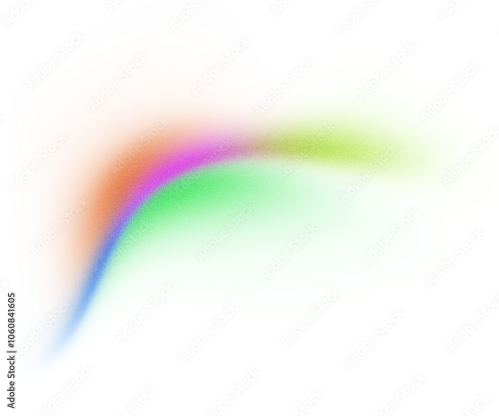 Poster Glowing abstract gradient wave blur shape transparent background
