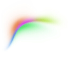 Glowing abstract gradient wave blur shape transparent background