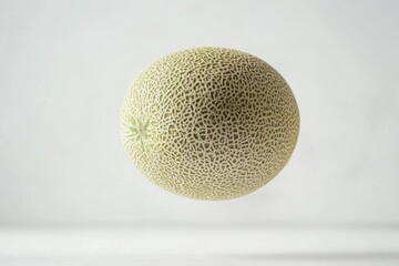 A fresh cantaloupe cut open, revealing its juicy insides
