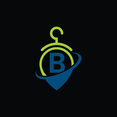 Abstract Fashion Symbol With Letter B Logo