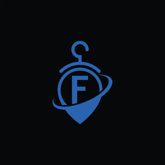 Abstract Fashion Symbol With Letter F Logo