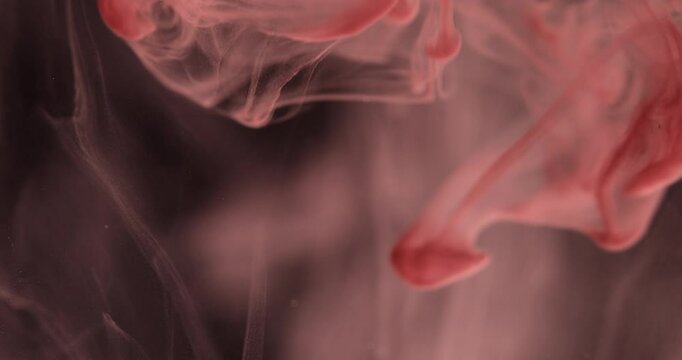 Red Lava Ink Abstract Liquid Lamp Effect