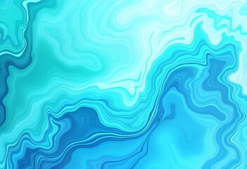 Abstract swirling patterns in shades of blue and turquoise with smooth gradients create a calming aquatic effect