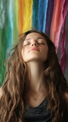 Fototapeta premium Meditative serenity for inner peace and mindfulness practice