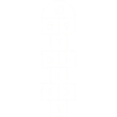 Hopscotch. Hopscotch On tne ground. Schoolyard 