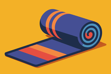 Obraz premium Yoga Mat vector art illustration