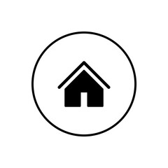 House vector icon, flat design symbol