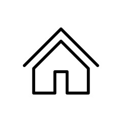 Obraz premium House vector icon, flat design symbol