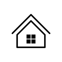 House vector icon, flat design symbol