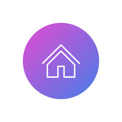 House vector icon, flat design symbol