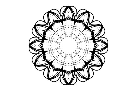 recommend clip art: Geometric Mandala Art: Concentric Circles with Starburst Core
                    