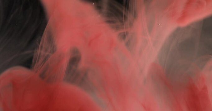 Red Lava Ink Abstract Liquid Lamp Effect