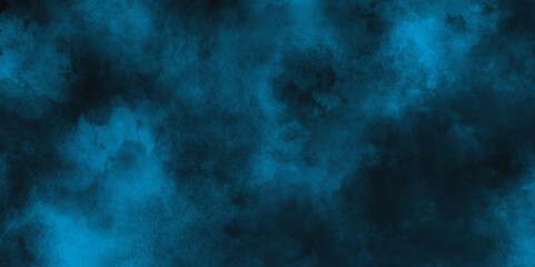 watercolor painted mottled blue background with vintage marbled textured for your creative design, Smoke in the dark blue texture, Abstract blue grunge clouds smoke texture background.