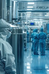 Pharmaceutical Plant Operations: Cleanroom Production with Sterilized Equipment and Digital Monitoring