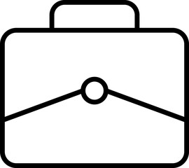 Briefcase line icon. Case icon set. Bag line icon vector 