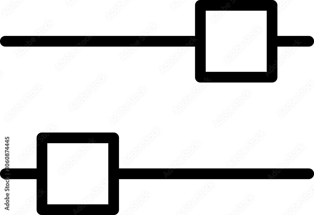 Aufkleber set of toggle icons. toggle switch line icon. switch on and off slider. switch button icon for devic