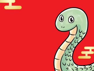 巳年　蛇の年賀状　