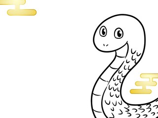 巳年　蛇の年賀状　