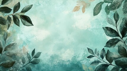 Serene Foliage: A Tranquil Floral Backdrop