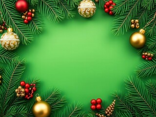 Abstract image of Christmas tree branches creating a festive background, festive, design, seasonal