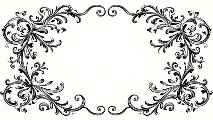 An elegant collection of swirling flourishes and intricate embellishments, perfect for adding a touch of sophistication to any design project, decorative, embellishments, intricate