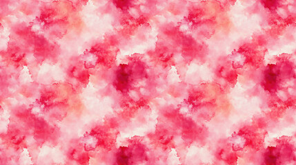 Fototapeta premium Seamless pattern of trendy pink tie dye fabric with stylish watercolor effects perfect for bohemian fashion and hippie inspired designs