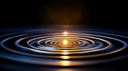 Fototapeta premium Golden Ripples Abstract Background