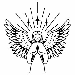 Angelic Glow vector illustration