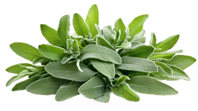 Closeup of fresh sage leaves, aromatic culinary herb for flavorful dishes and natural remedies