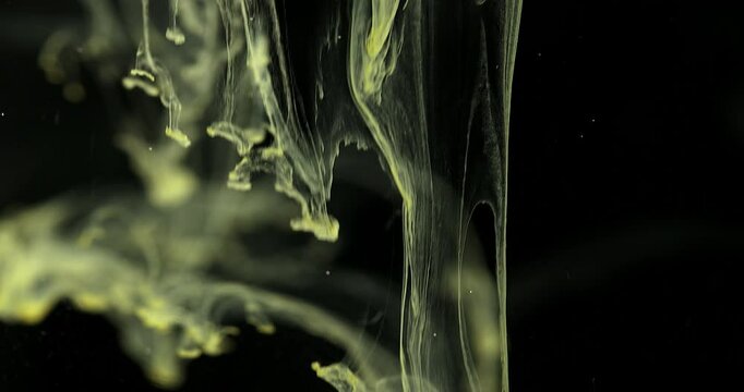 Yellow Lava Ink Abstract Liquid Lamp Effect
