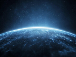 Abstract planet in space background