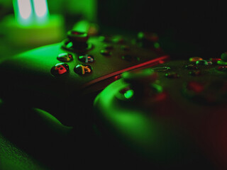 Gaming Controller XBOX Green detail  © Peter