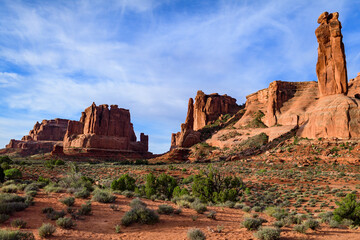 Fototapeta premium Erosion red rocks, Canyonlands National Park is in Utah near Moab, USA