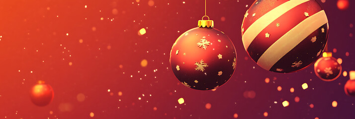 Christmas, panorama wallpaper, a family festival to celebrate happiness