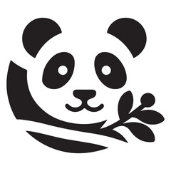 Stylized Panda Face Icon