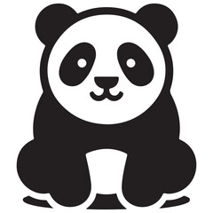 A Punda Sitting Silhouette Design