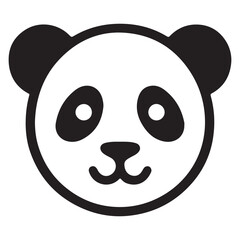 Simple Panda Face  Icon