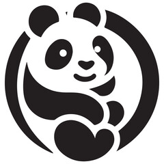 Simple Panda  Under Circle 