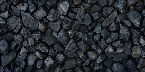 A top view of coal.