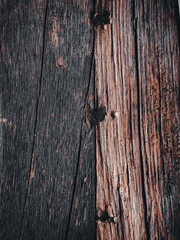 Close up of a wooden fence