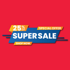 blue promotion sale template vector illustration