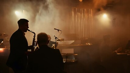 room engulfing aroma filled experience alluring club woody visitors was smoke dimly The lit jazz rich visitor life events gas smoky haze vapour steam cloud fog smog unhealthy environment nature pollu
