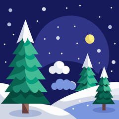 Snow holiday Christmas winter tree white background