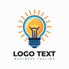 Light bulb logo design