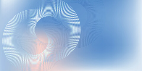 Abstract blue modern background with circle elements. Digital technology concept. vector illustration