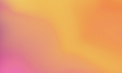 Warm, grainy gradient background in pink and orange.