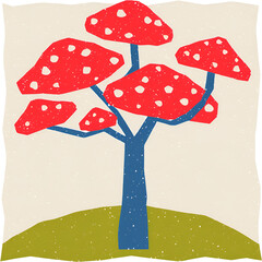 mushrooms in the forest