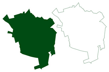 Santa Isabel municipality (Free and Sovereign State of Chihuahua, Mexico, United Mexican States) map vector illustration, scribble sketch Santa Isabel map